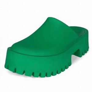 Jeffrey Campbell Bae Platform Clogs Green, NWB
